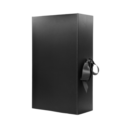UNBRANDED BLACK DOUBLE BOTTLE GIFT BOX